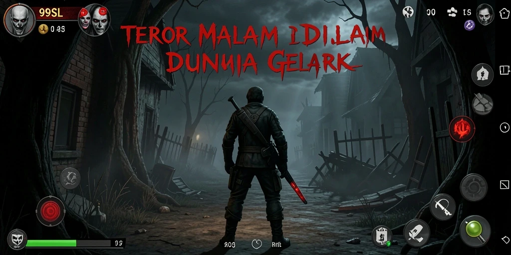 Tangkapan layar 99SL menampilkan suasana mencekam dan gameplay yang intens.
