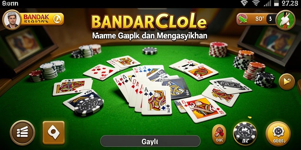 Tampilan gameplay BANDARCOLOK yang seru dan menarik saat bermain Gaple.
