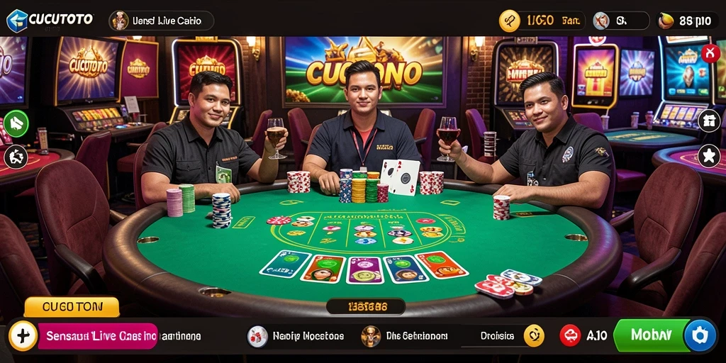 Screenshot gameplay CUCUTOTO yang menarik dan interaktif di Live Casino.