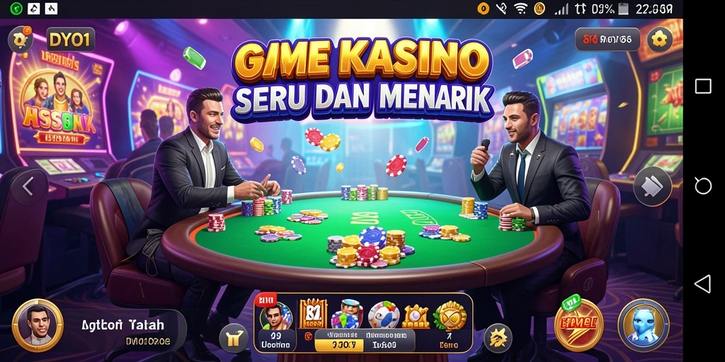 Tampilan gameplay Kasino yang mengasyikkan dan interaktif.