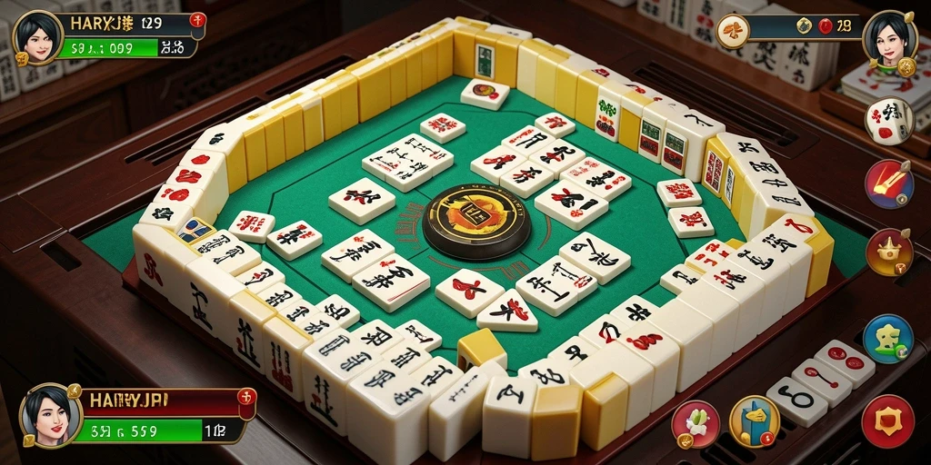 Screenshot gameplay HARAPJP menunjukkan keseruan permainan Mahjong.