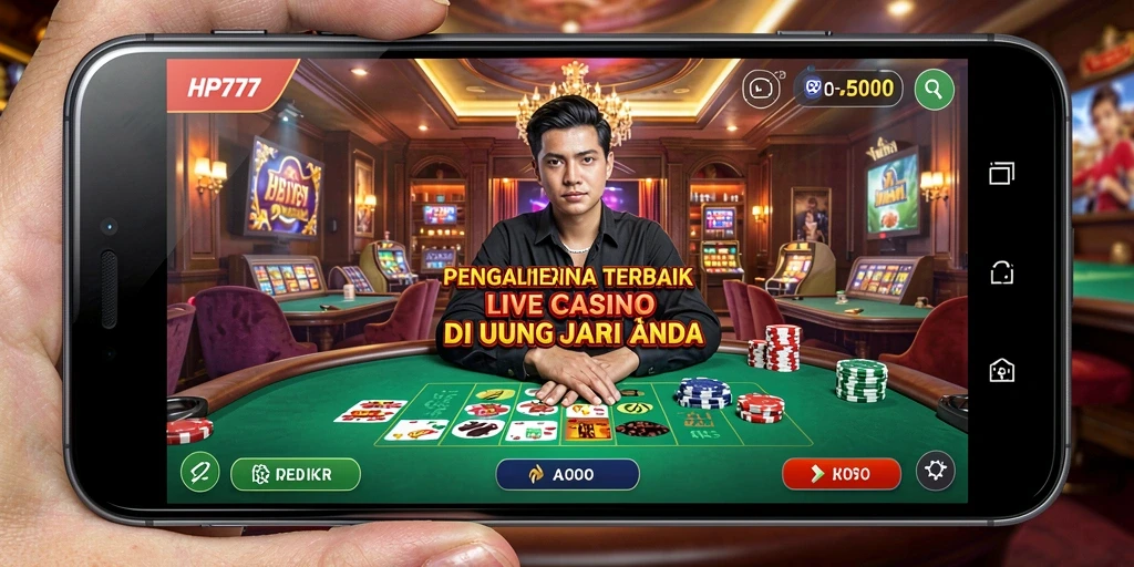 Tampilan gameplay HP777 yang menarik di Live Casino.