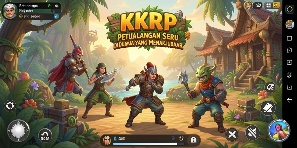 Tampilan gameplay KKRP yang mendebarkan dan penuh petualangan.