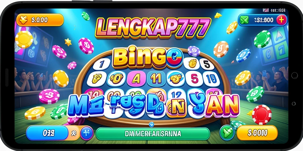 Tampilan gameplay seru dalam LENGKAP777 Bingo.