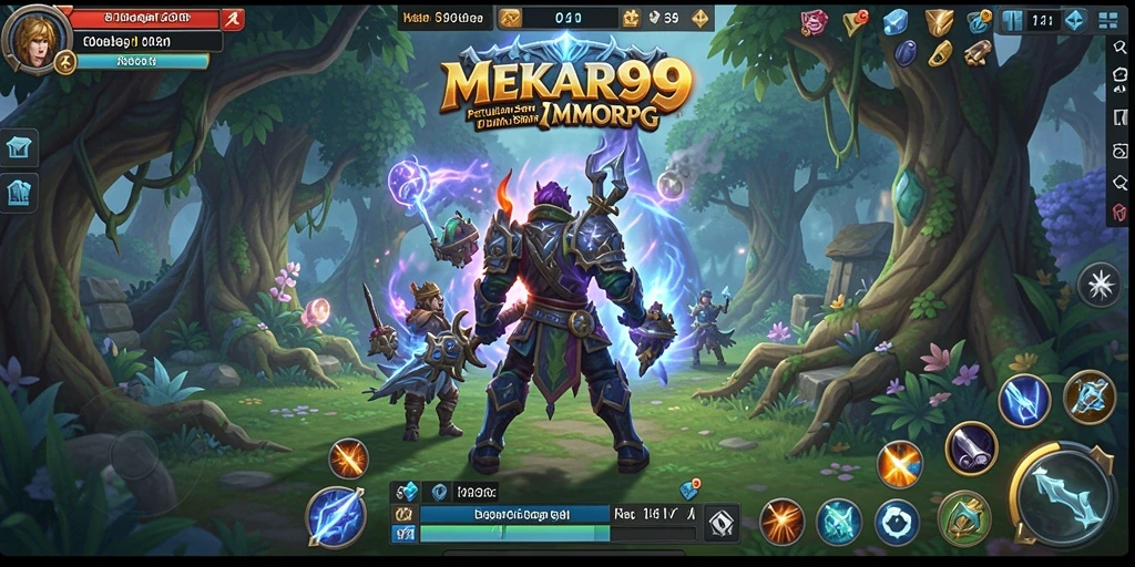 Gameplay MEKAR99 yang menampilkan aksi seru di dunia MMORPG.