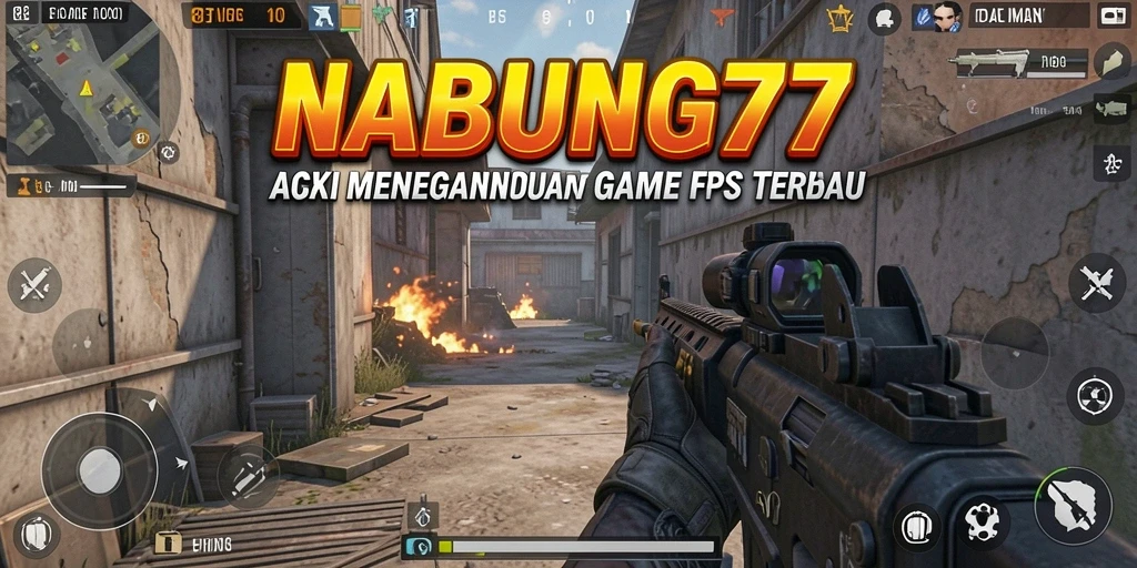 Tampilan gameplay menegangkan di <strong>NABUNG77</strong> dengan aksi FPS yang intens.