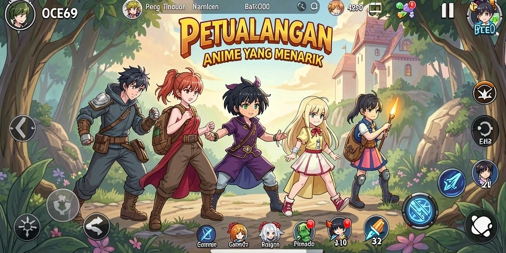Tampilan gameplay seru dan menarik dalam OCE69.