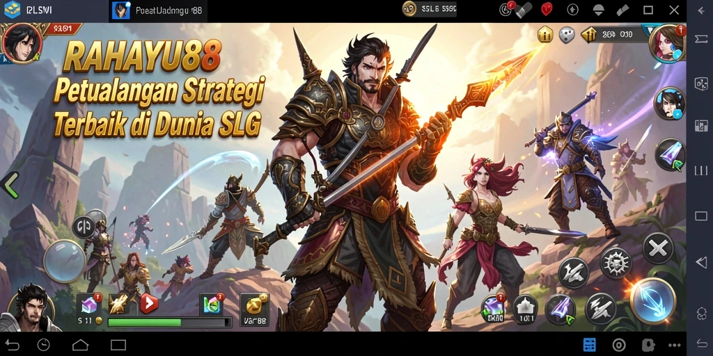 Tampilan menarik dari permainan SLG RAHAYU88 dengan aksi pertempuran.