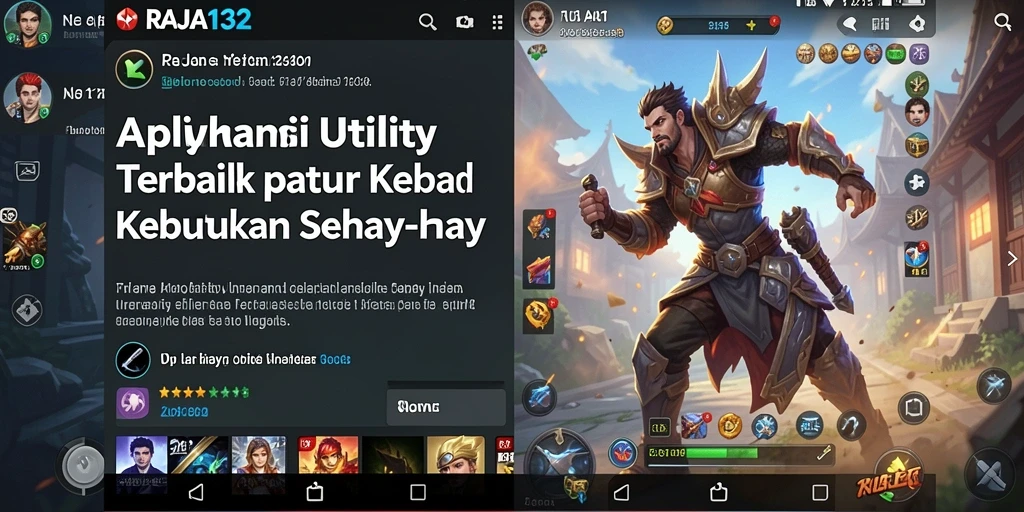 Tampilan menarik RAJA132, mudah digunakan dan fungsional.