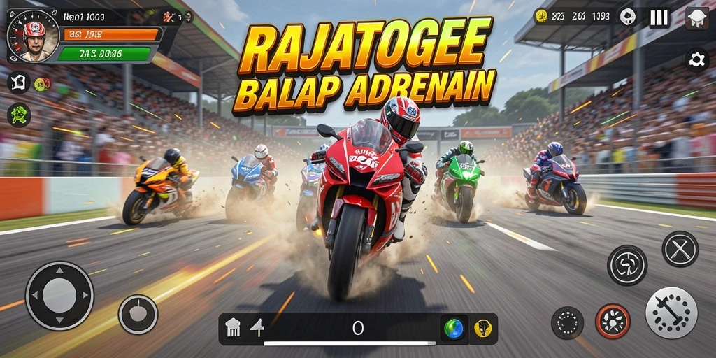 Tampilan menakjubkan dari balapan motor yang mendebarkan di RAJATOGEL.