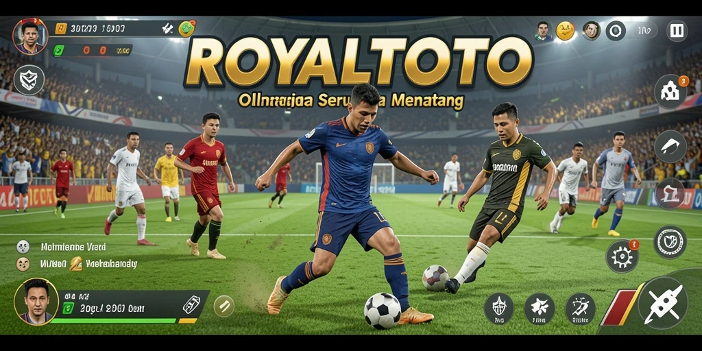 Tampilan gameplay menarik dari ROYALTOTO dengan aksi olahraga yang dinamis.