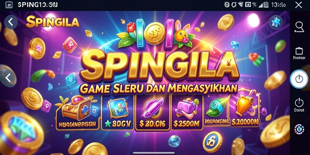 Tampilan menakjubkan dari gameplay SPINGILA yang menarik dan mengasyikkan.