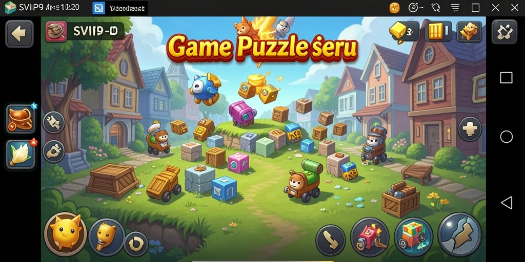 Screenshot gameplay SVIP9 menampilkan tantangan puzzle yang seru.