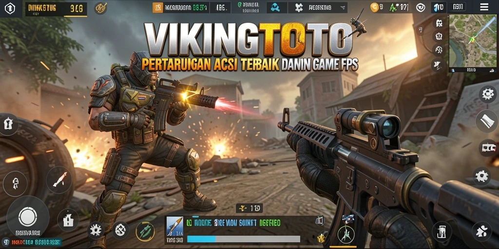 Tampilan gameplay menarik dari VIKINGTOTO yang penuh aksi FPS.